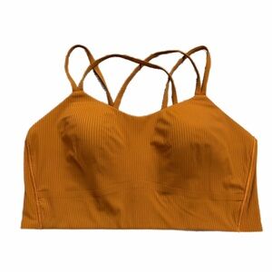 Lululemon Like a Cloud Ribbed Longline Bra *B/C Cup (Butternut Brown) Size 12